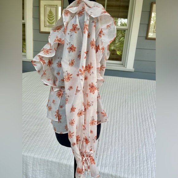 The Amanda wrap top from Free People comes alive in floral-inspired cotton SizeM - Picture 8 of 12